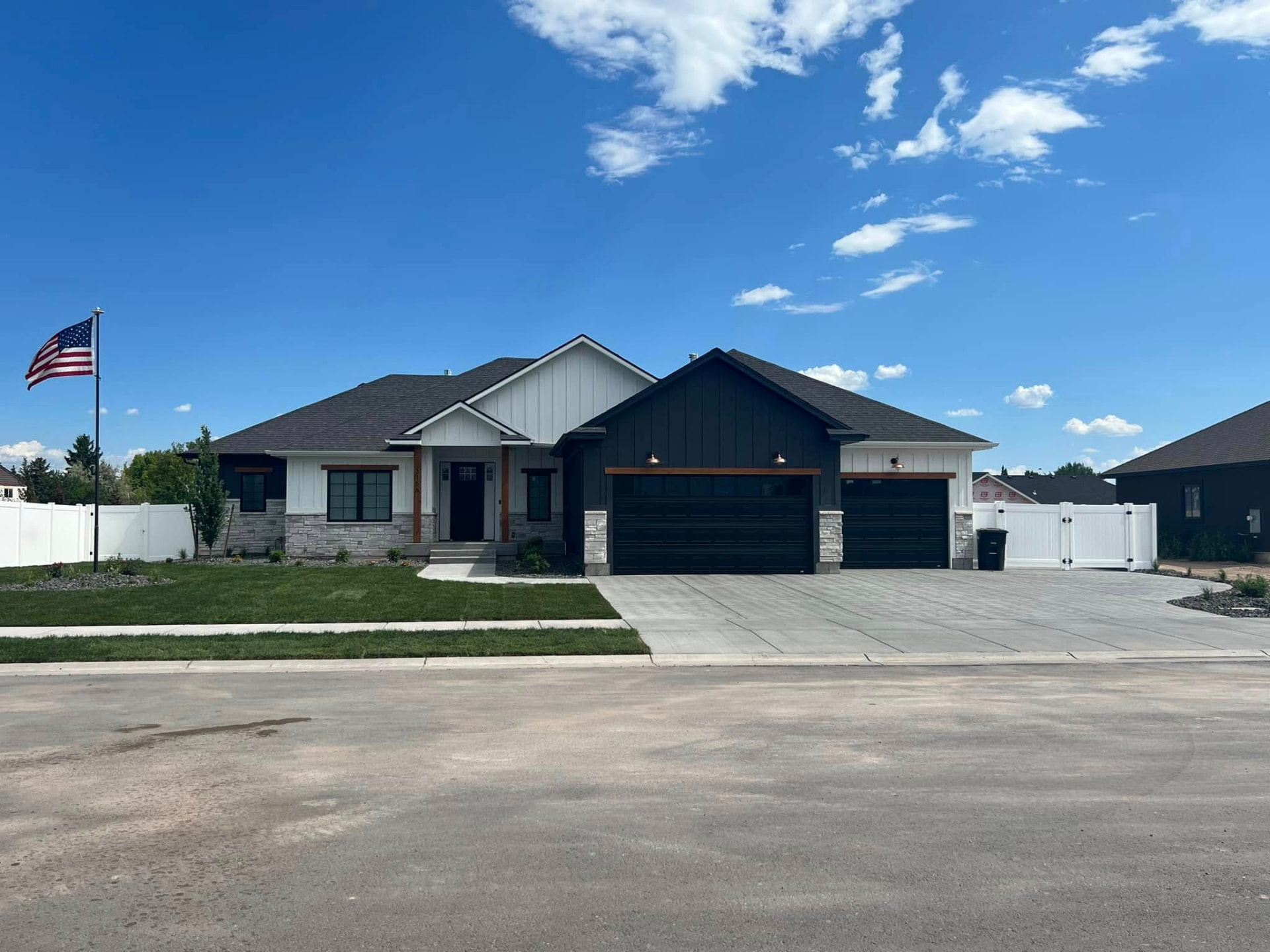 3156 Trappers modern farmhouse exterior in Idaho Falls